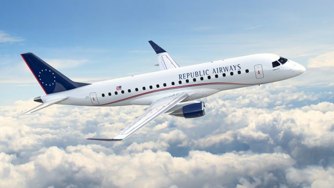 Î‘Ï€Î¿Ï„Î­Î»ÎµÏƒÎ¼Î± ÎµÎ¹ÎºÏŒÎ½Î±Ï‚ Î³Î¹Î± Embraer and Republic Airways firm up order for 100 E175s